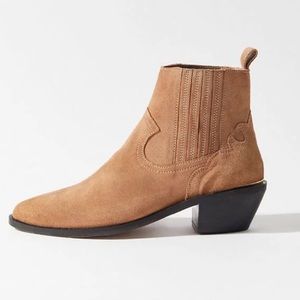 Tina suede western booties from urban outfitters